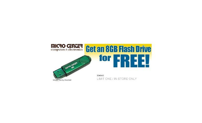 micro center free 8gb flash drive