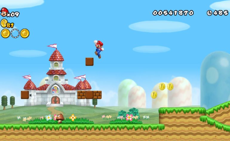 New Super Mario Bros. Wii - Peach's Castle HD Wallpaper • GamePhD