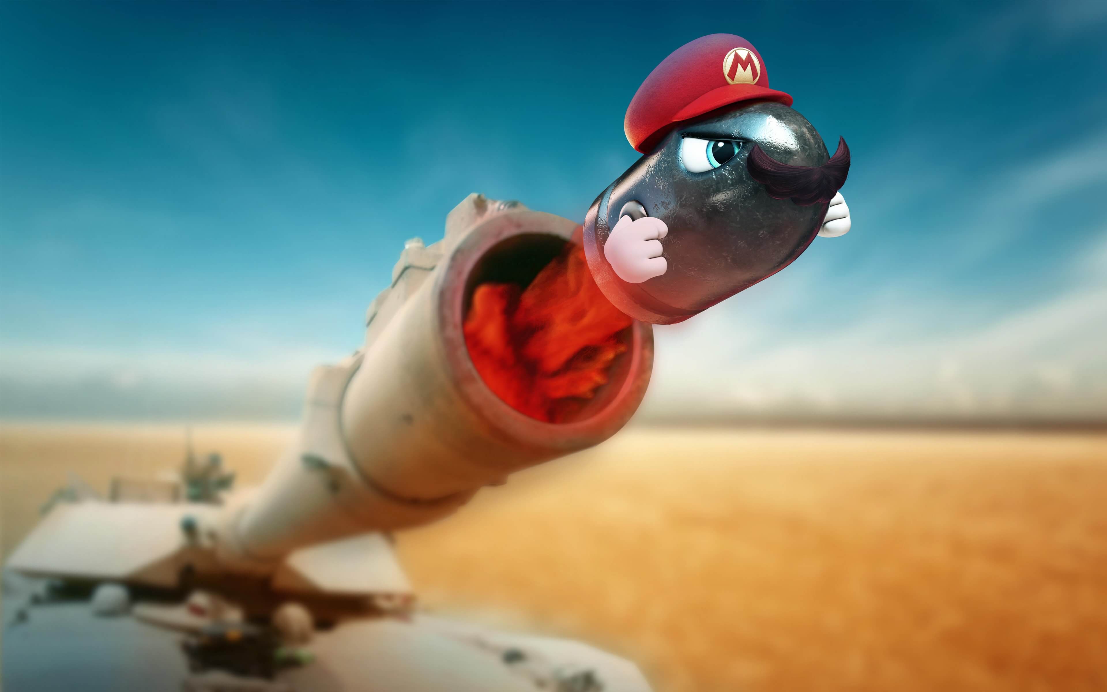 Super Mario Odyssey Tank 4k Wallpaper Gamephd