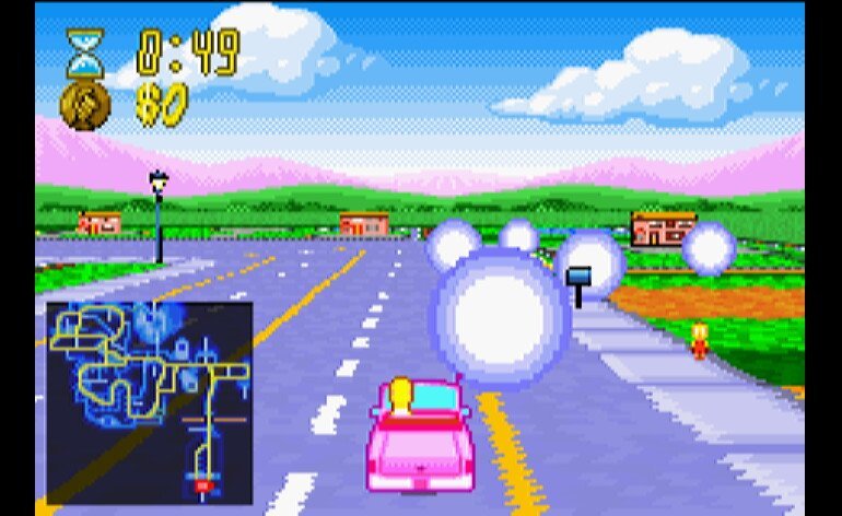 Play simpsons road rage online