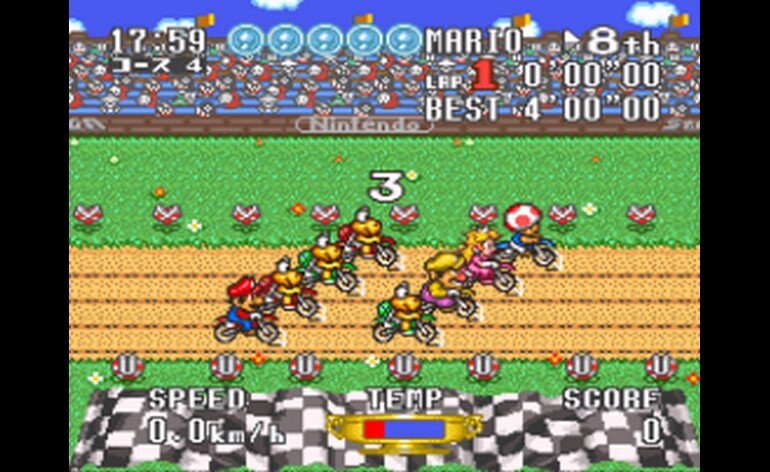 BS Excitebike Bunbun Mario Battle Stadium 3 Japan 7CD2