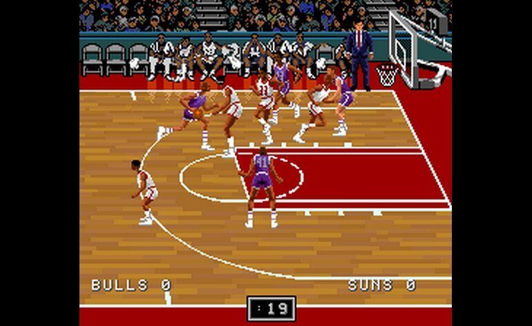 NBA Pro Basketball 94 Bulls vs Suns Japan