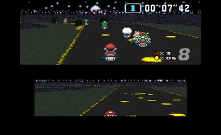 Super Mario Kart USA Hack by d4s v1.1 Mario Kart R