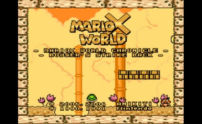 Super Mario World USA Hack by Anikiti v1.2 MarioX World Bowsers Strike Back Ja