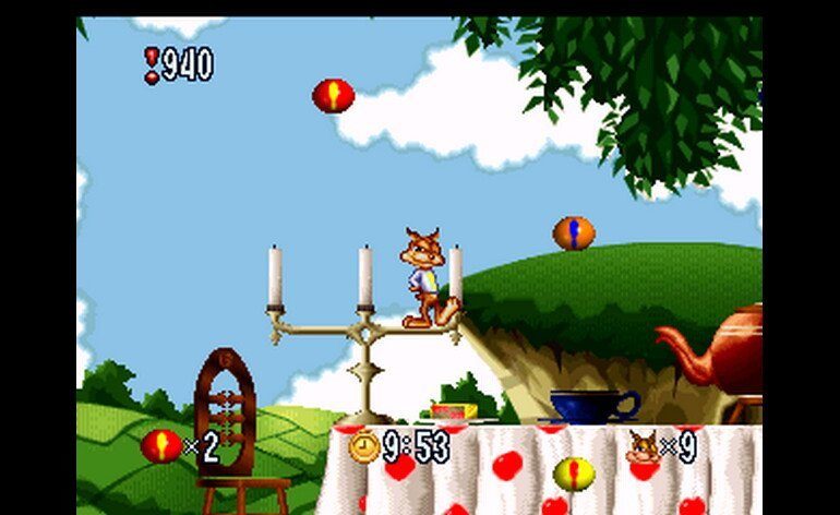 Bubsy in Fractured Furry Tales World