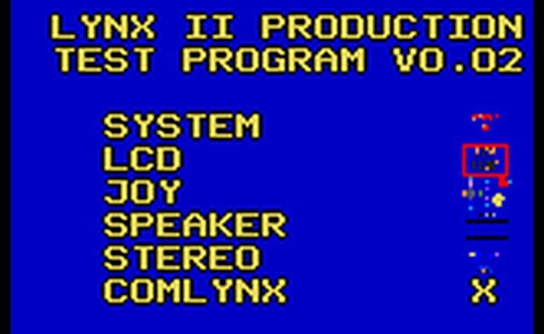 Lynx II Production Test Program V0.02 USA Proto