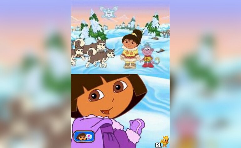 Dora Explorer - Saves the Snow Princess (Europe) Fr, Nl) • Nintendo DS GamePhD