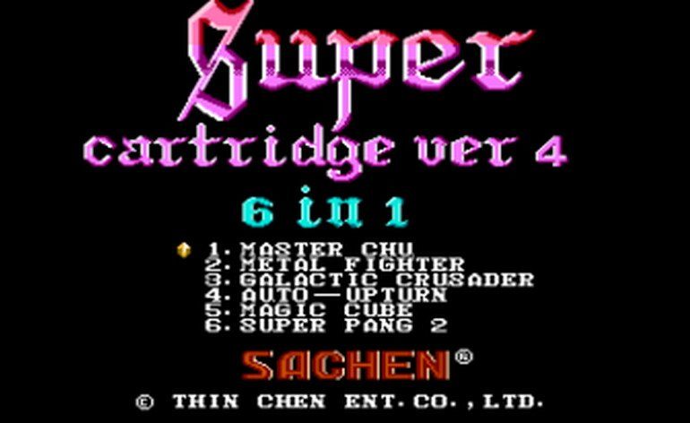 Super Cartridge Ver 4 6 in 1 Asia Unl
