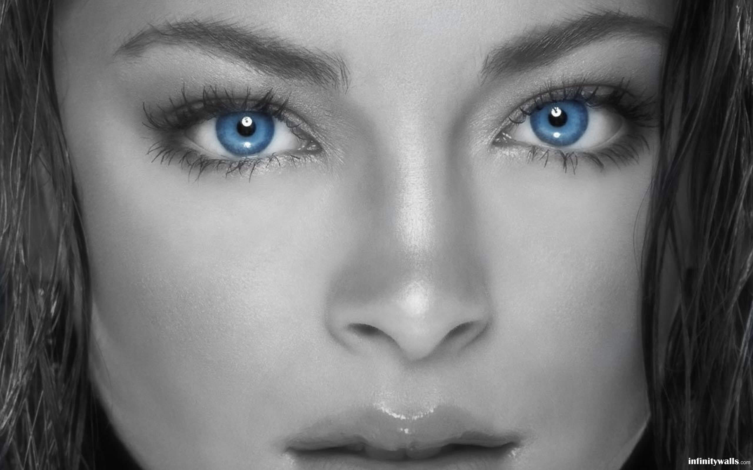 Face Blue Eyes 4K Wallpaper • GamePhD