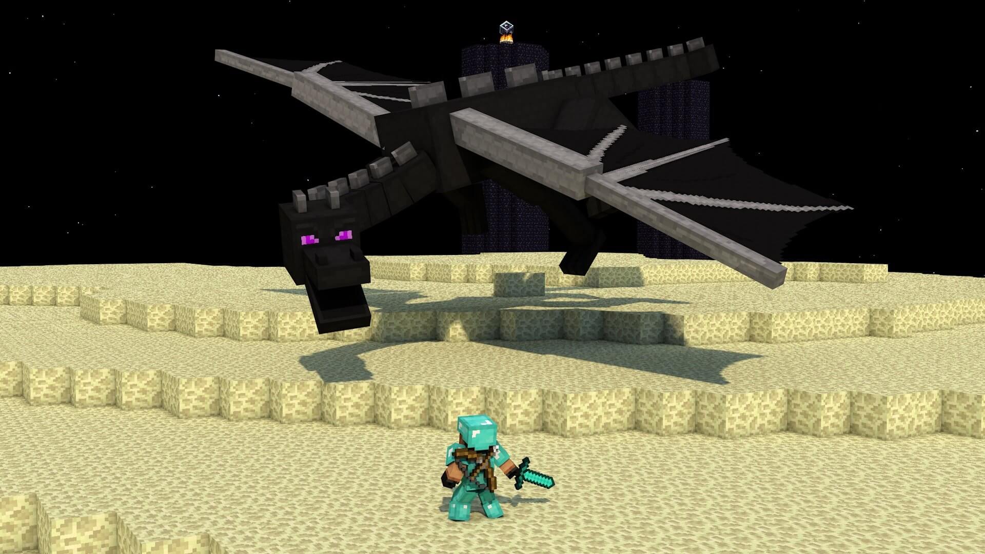 Minecraft: Ender Dragon HD Wallpaper • GamePhD