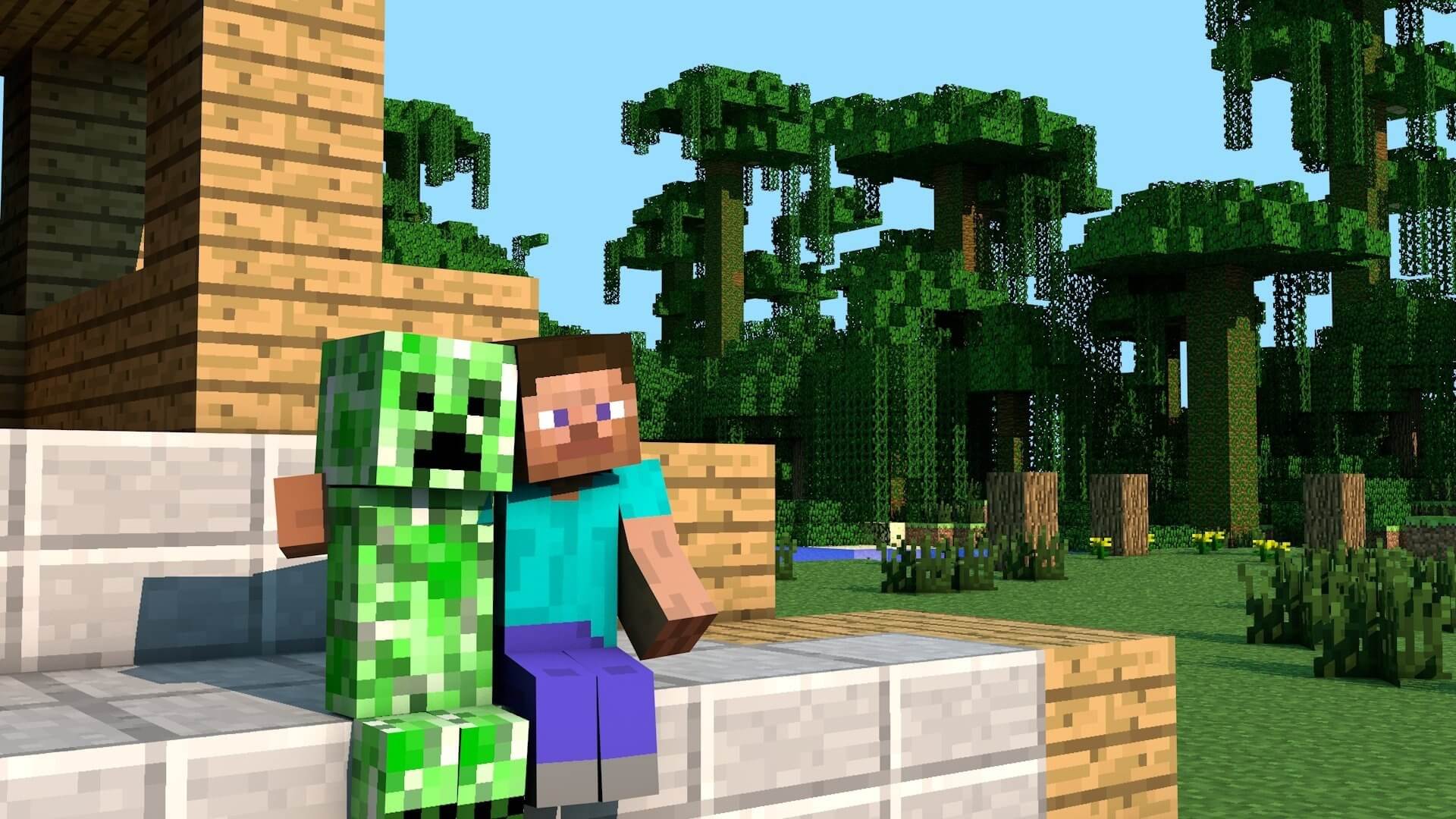 Minecraft Steve And Creeper Hd Wallpaper Gamephd