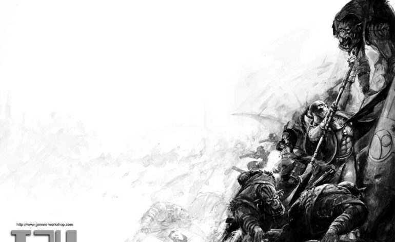 Warhammer Black White Phonetablet Wallpaper Gamephd