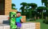 Minecraft: Steve and Creeper HD Wallpaper
